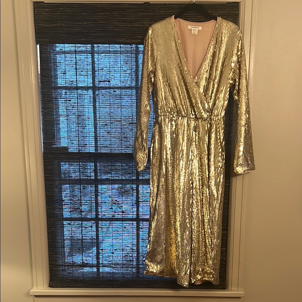 Gold sequin jumpsuit